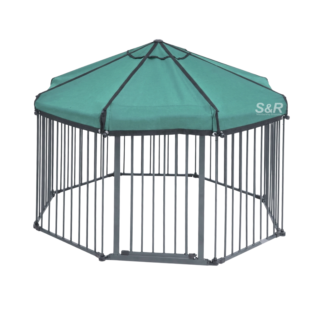 BestPawz 8 Panel Pet Playpen with Canopy